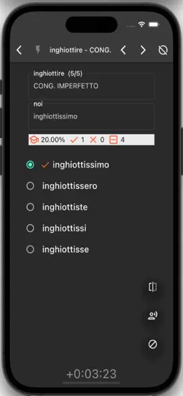 Game screenshot ITALIAN VERB CONJUGATION +QUIZ apk