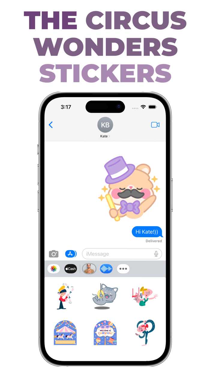 The Circus Wonders stickers