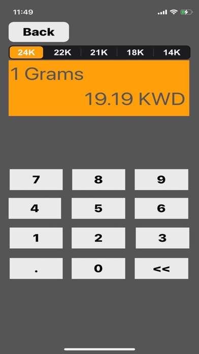 Kuwait Gold Price Screenshot