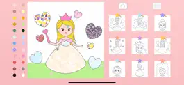 Game screenshot Princess Coloring Kid Toddler apk