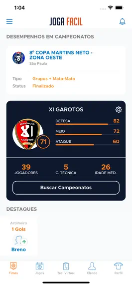 Game screenshot JF Amistosos apk