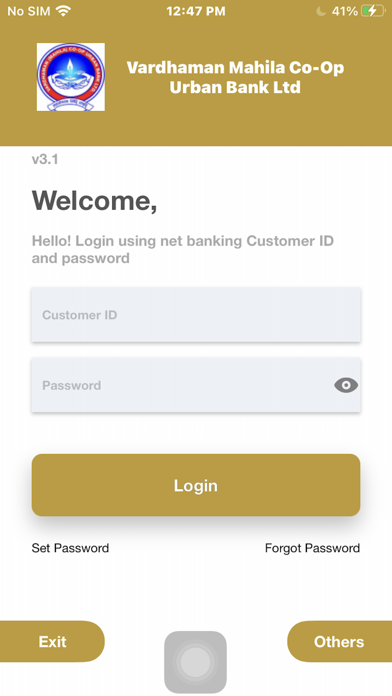 Vardhaman Mahila Urban Bank Screenshot