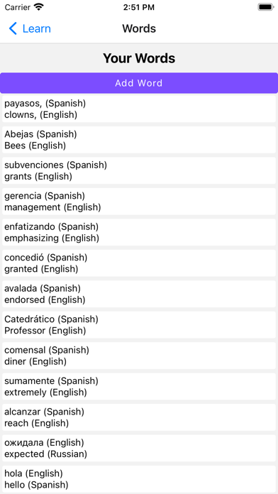 Boom! Languages Screenshot