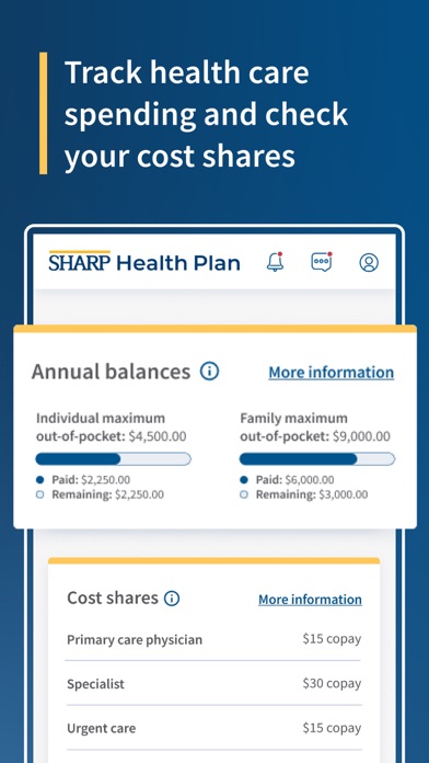 Sharp Health Plan - Insurance Screenshot
