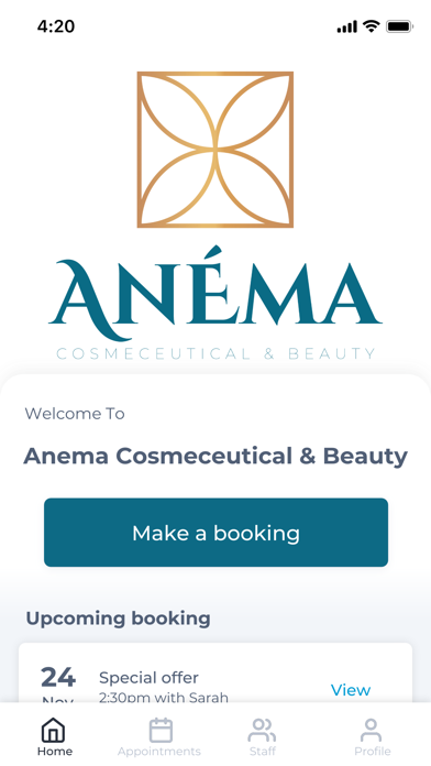 Anéma Cosmeceutical & Beauty Screenshot