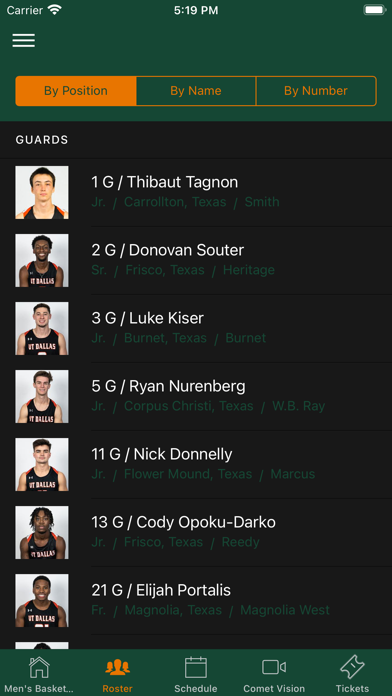UT Dallas Athletics Screenshot