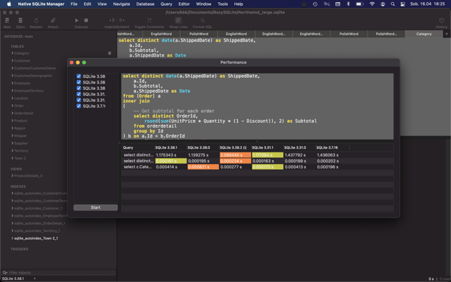 ‎Native SQLite Manager Screenshot