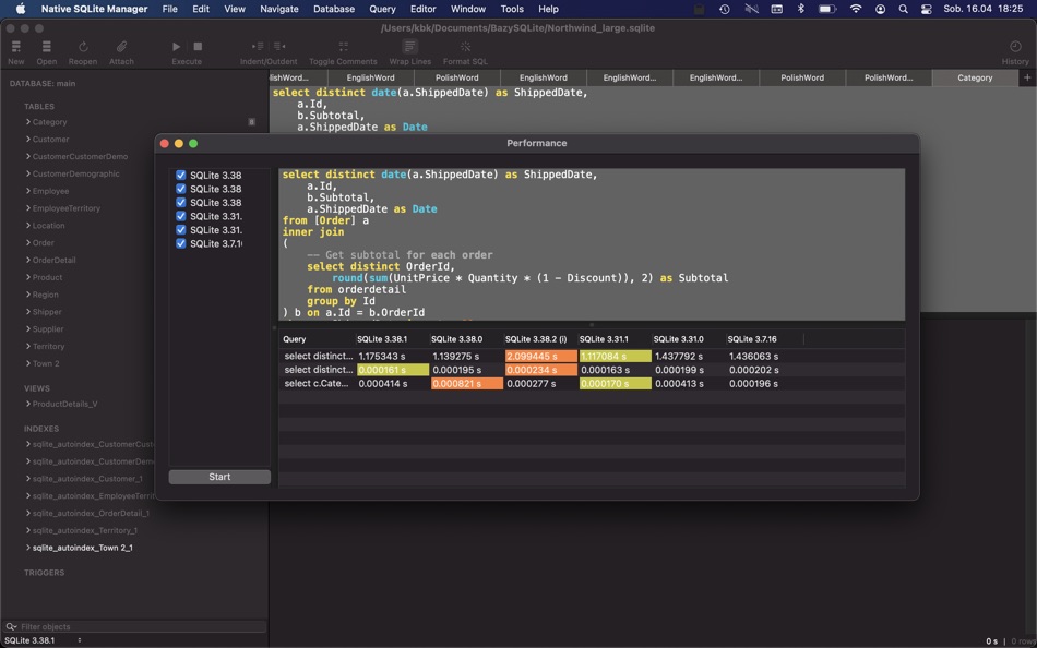 #5. Native SQLite Manager (macOS) 来自: Krystian Kolodziej