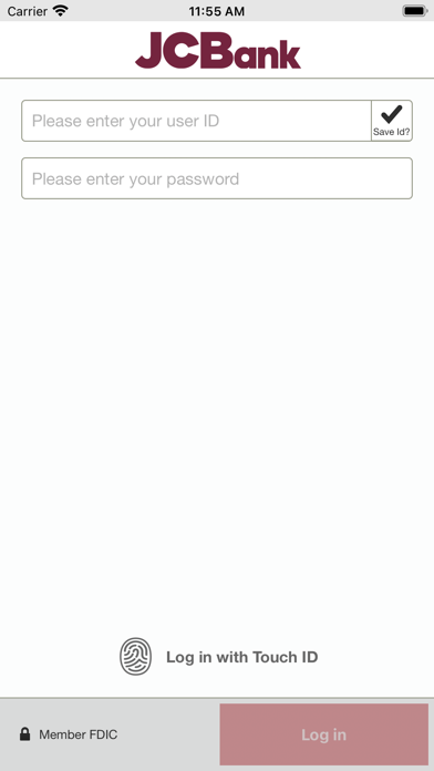 JCBank Mobile Business Banking Screenshot