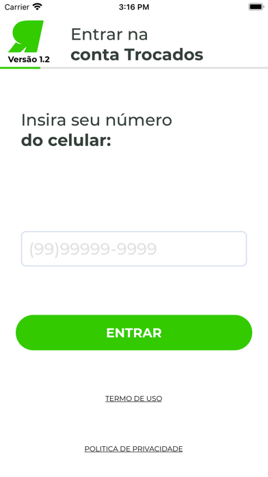Trocados Carteira Screenshot