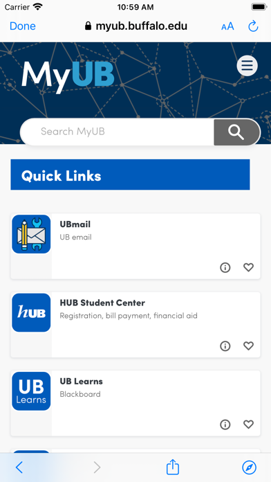 UB Mobile Screenshot