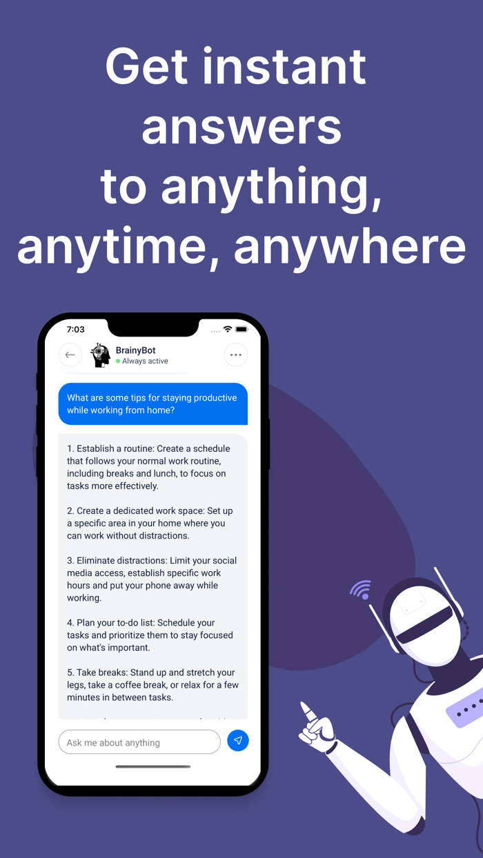 Chatbot Assistant - BrainyBot