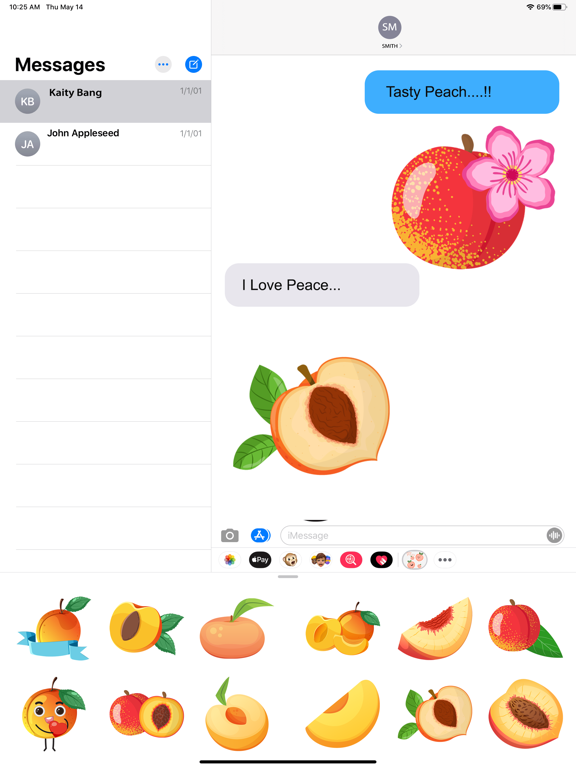 Screenshot #6 pour Peach Stickers