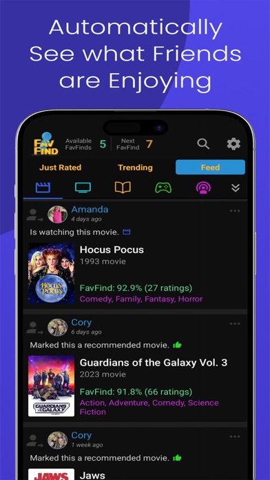 FavFind: Entertainment Finder Screenshot