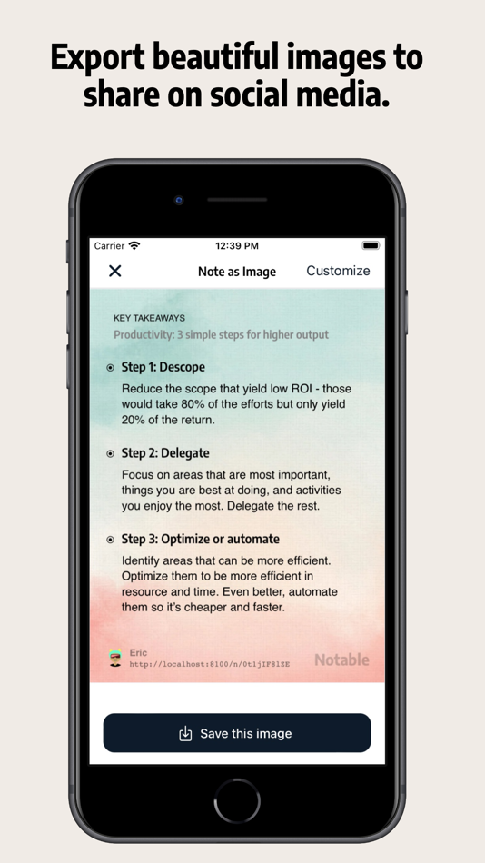 #9. Notable: Takeaways with AI (iOS) Podle: Notable AI Inc.