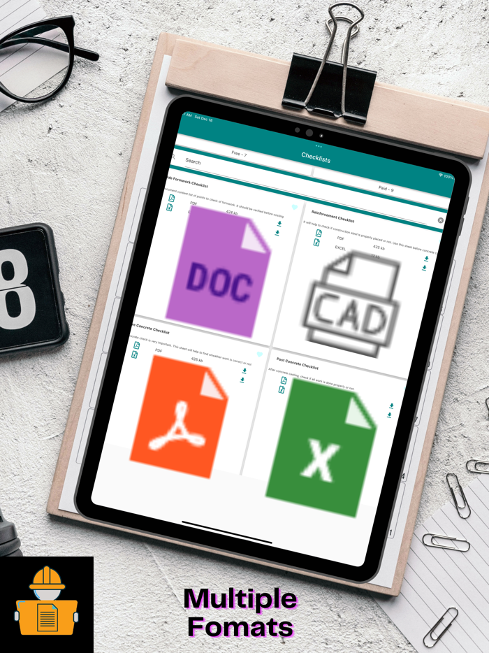 Construction forms and templates