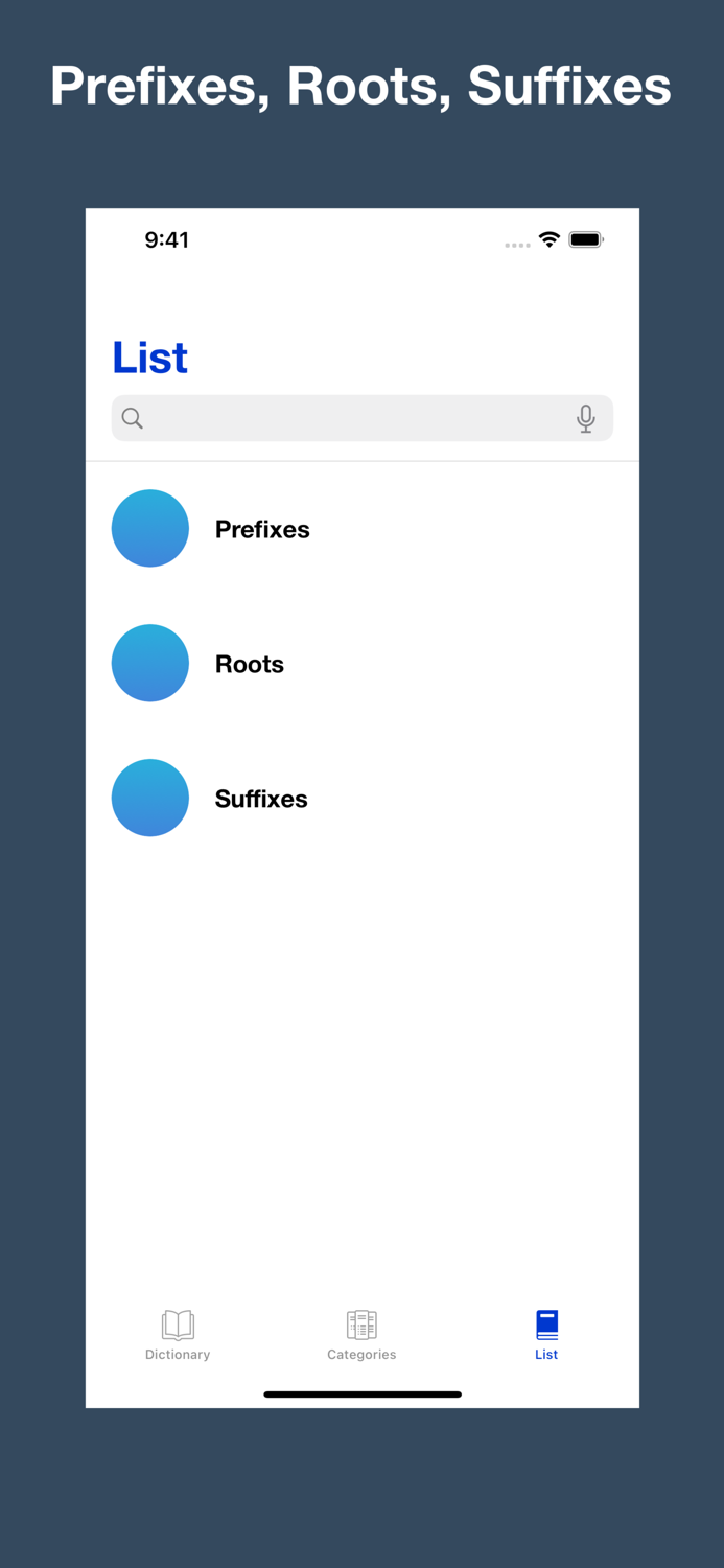 English Root Dictionary