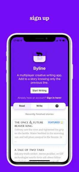 Game screenshot Byline: Multiplayer Writing apk