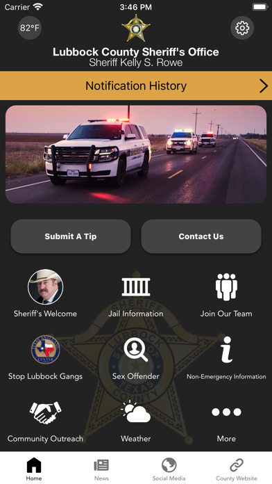 Lubbock County Sheriffs Office Screenshot