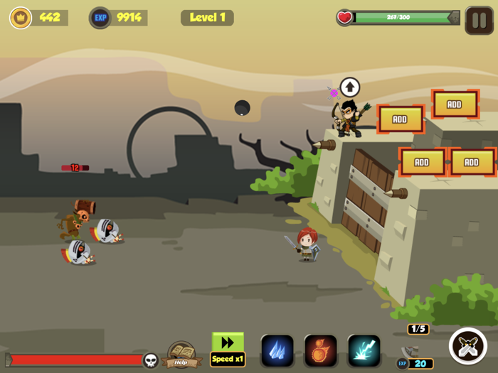 Castle Defense Tower Boom