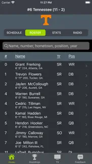 tn football schedules iphone screenshot 2