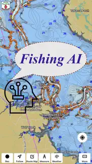 fishing points - lake maps iphone screenshot 1
