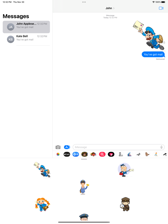 Screenshot #6 pour Mailman Stickers