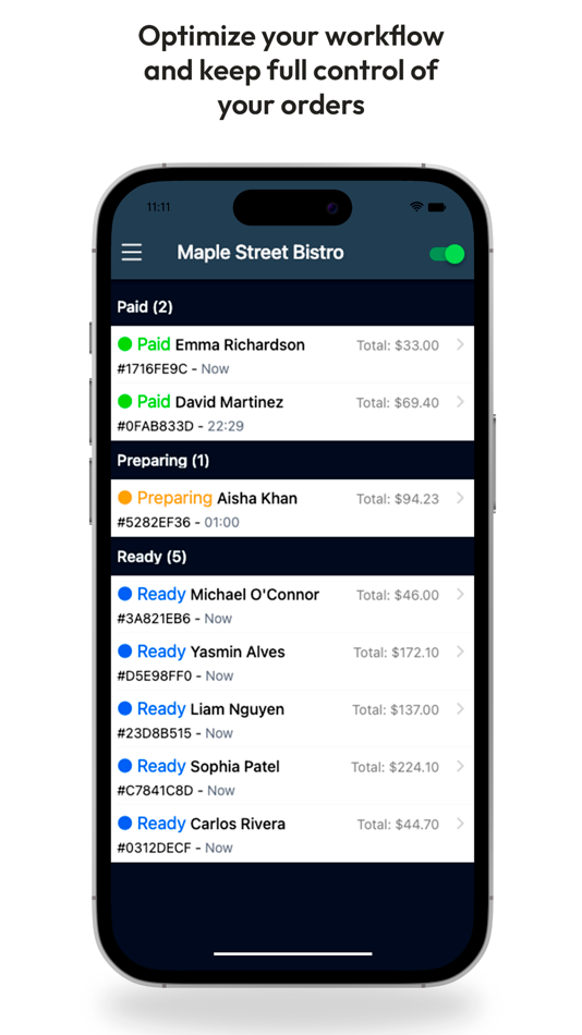 #2. Order Manager (iOS) 由: DEUS LIMA, UNIPESSOAL, LDA
