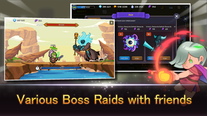 Idle Tank DPS and Healer