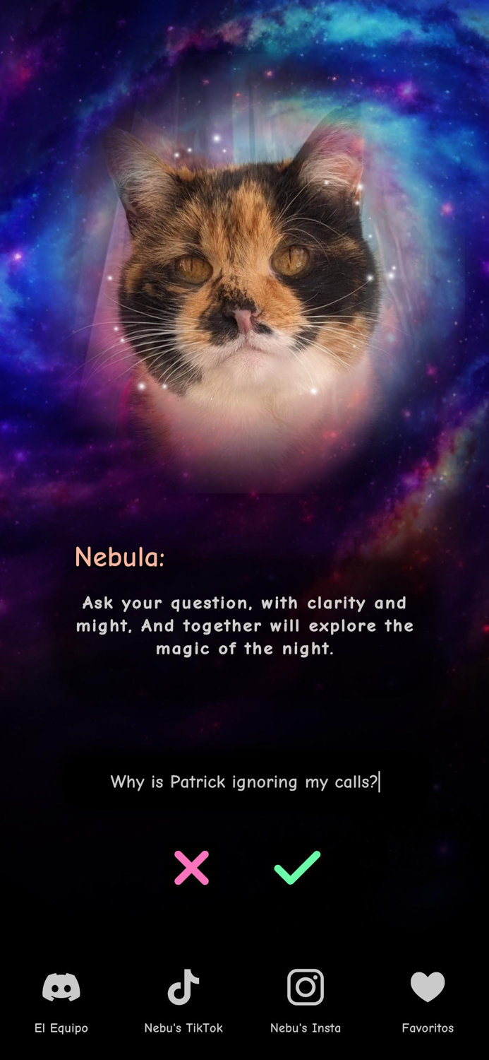 Nebula Tarot Cat