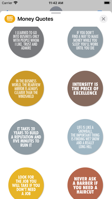 Money Quotes Stickers Screenshot