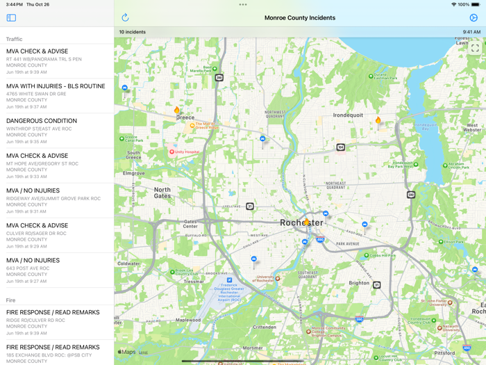 Monroe County Incidents