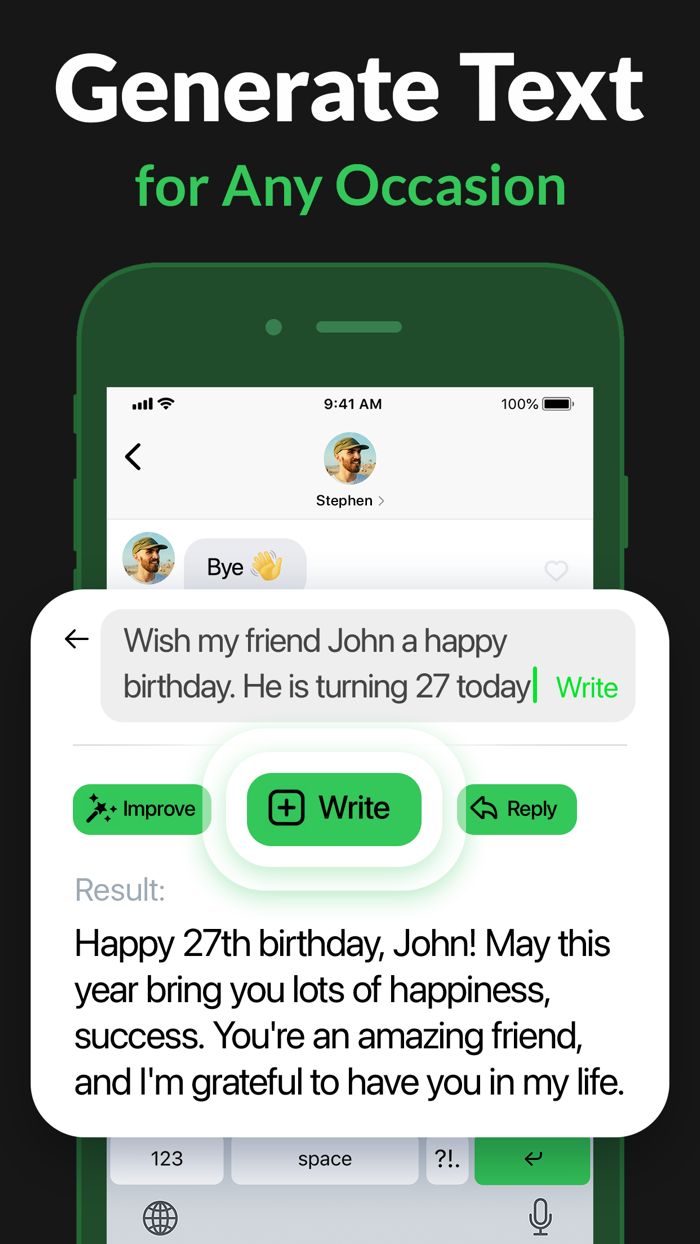 Writely - AI Keyboard and Writer