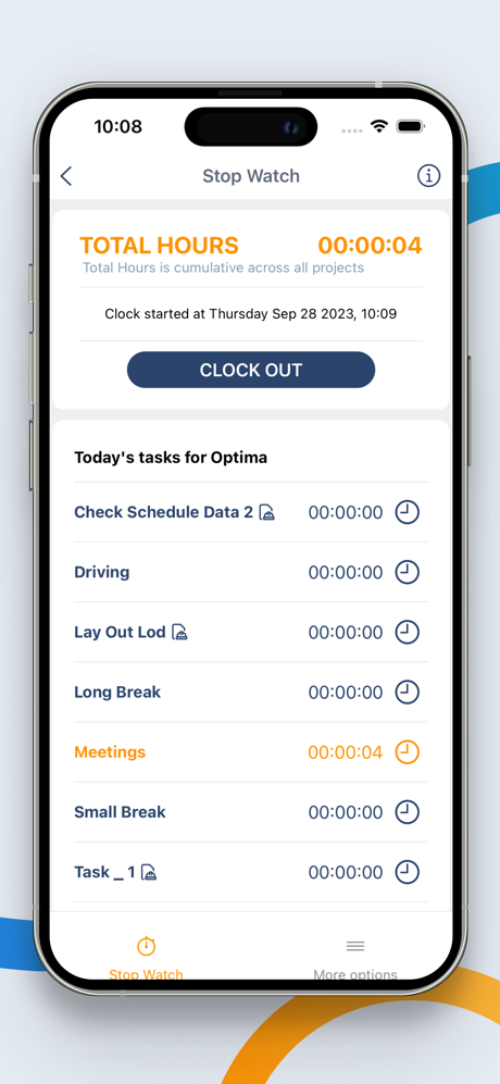 Linarc TimeCard screenshot 2