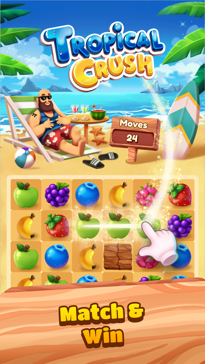 Tropical Crush Match-3 Game