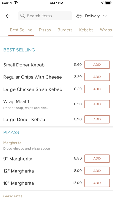 Food Stop. Screenshot