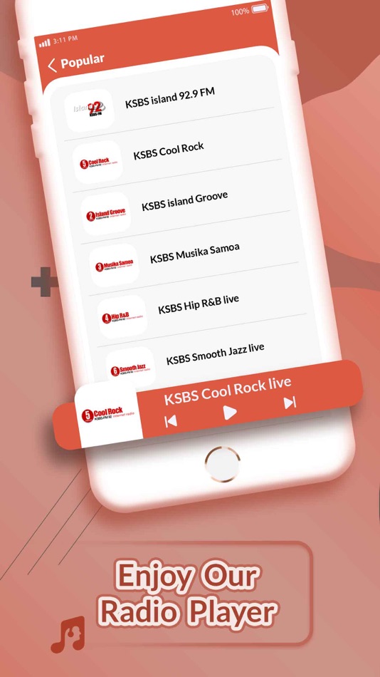 #3. Radio Samoa - All Live FM AM (iOS) โดย: Pratik Dhebariya