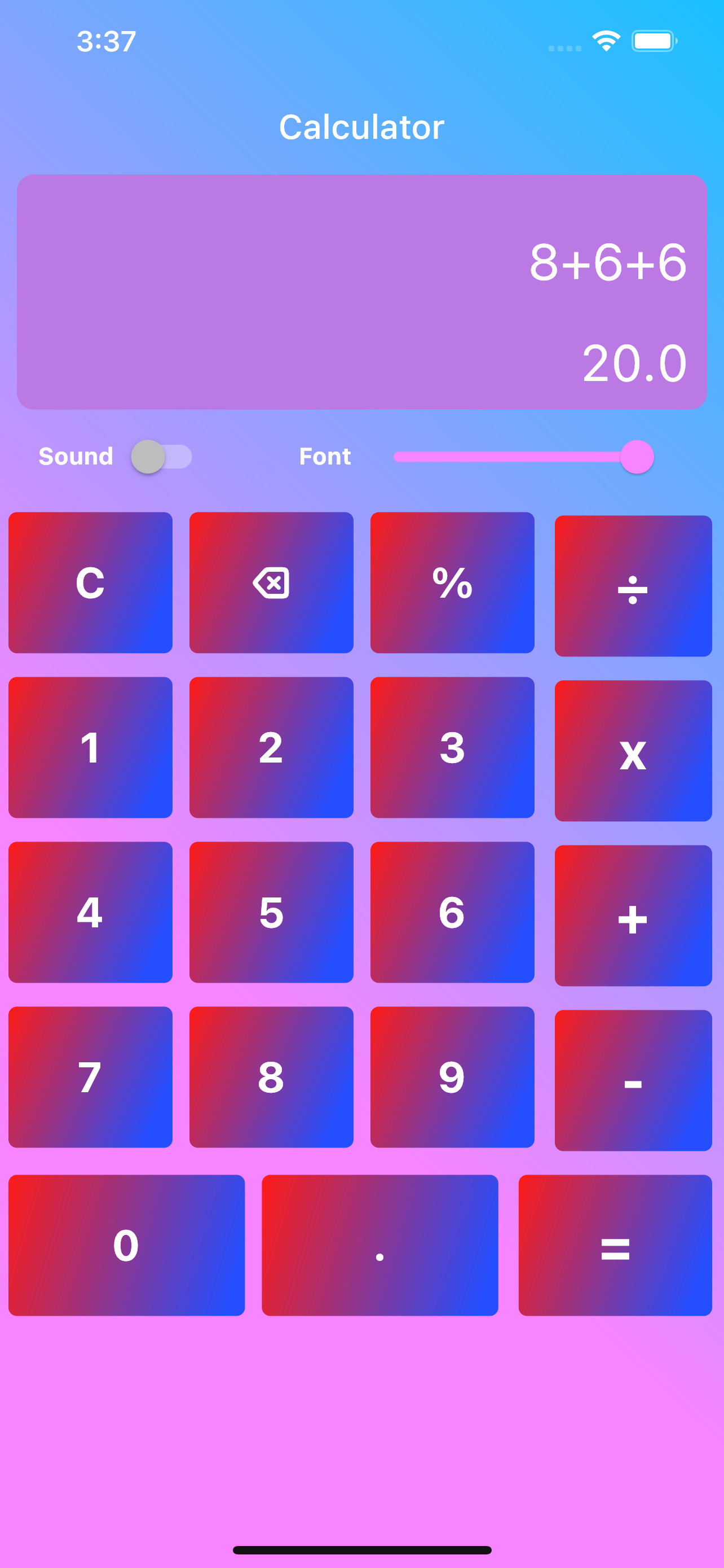 Calculator (Recall Musical) screenshot 1