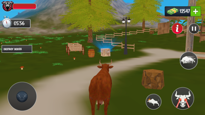 Scary Cow wild Animal Game Screenshot