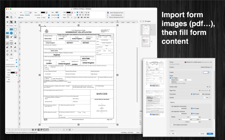 FillForm - 1.2 - (macOS)