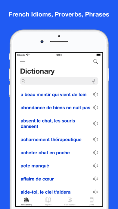 Screenshot #1 pour French Idiom Dictionary