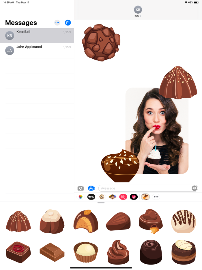Chocolate Lover Stickers