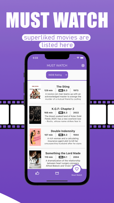 Movinder - Find Movies Screenshot