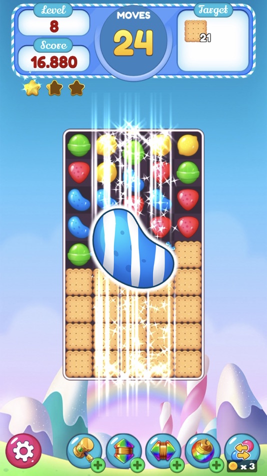 #6. Fruit Candy : Match 3 Puzzle (iOS) بواسطة: Tran Dang