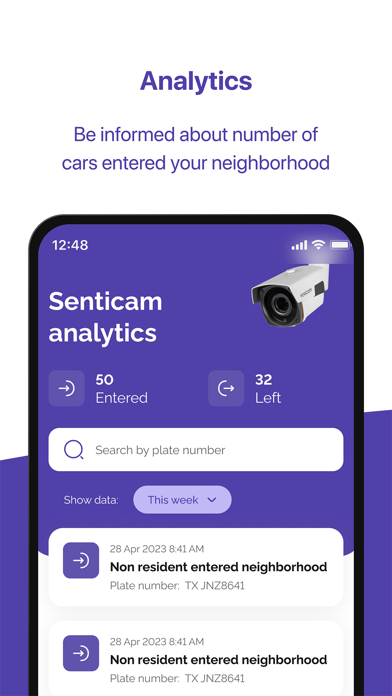Screenshot 1 of Senticam App