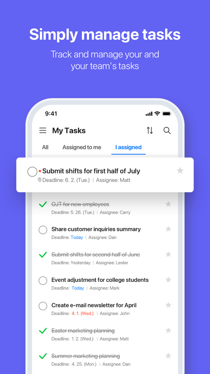 LINE WORKS Team Communication