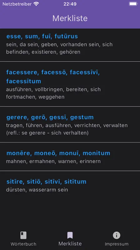 NavigiumSchulwörterbuch Latein screenshot 2 of 4