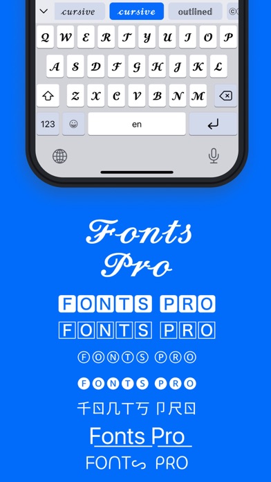 Keyboard Fonts Pro Screenshot