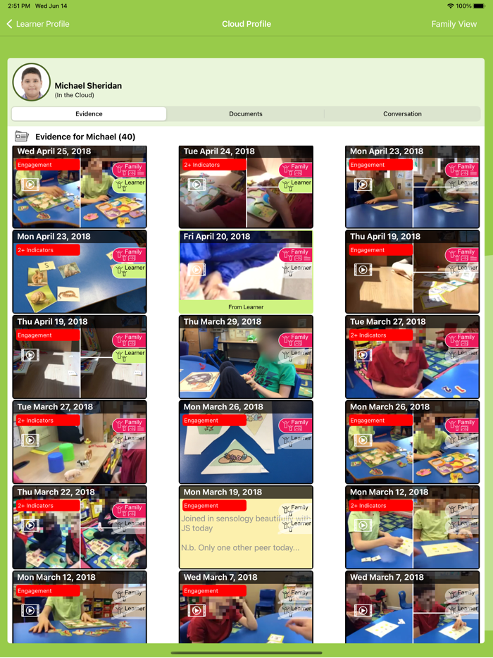 Evidence for Learning