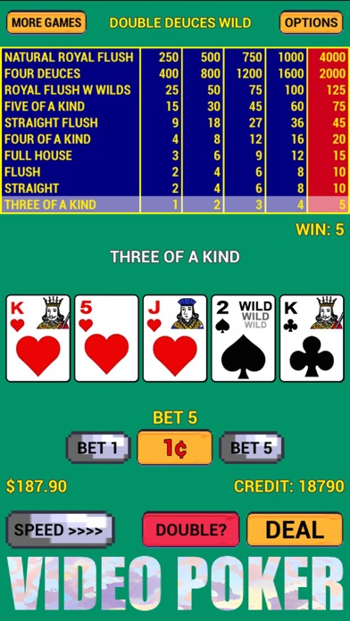 Video Poker Super Classic Screenshot